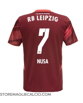 RB Leipzig Antonio Nusa #7 Maglia Gara Trasferta Repliche 2024-25 Maniche Corte